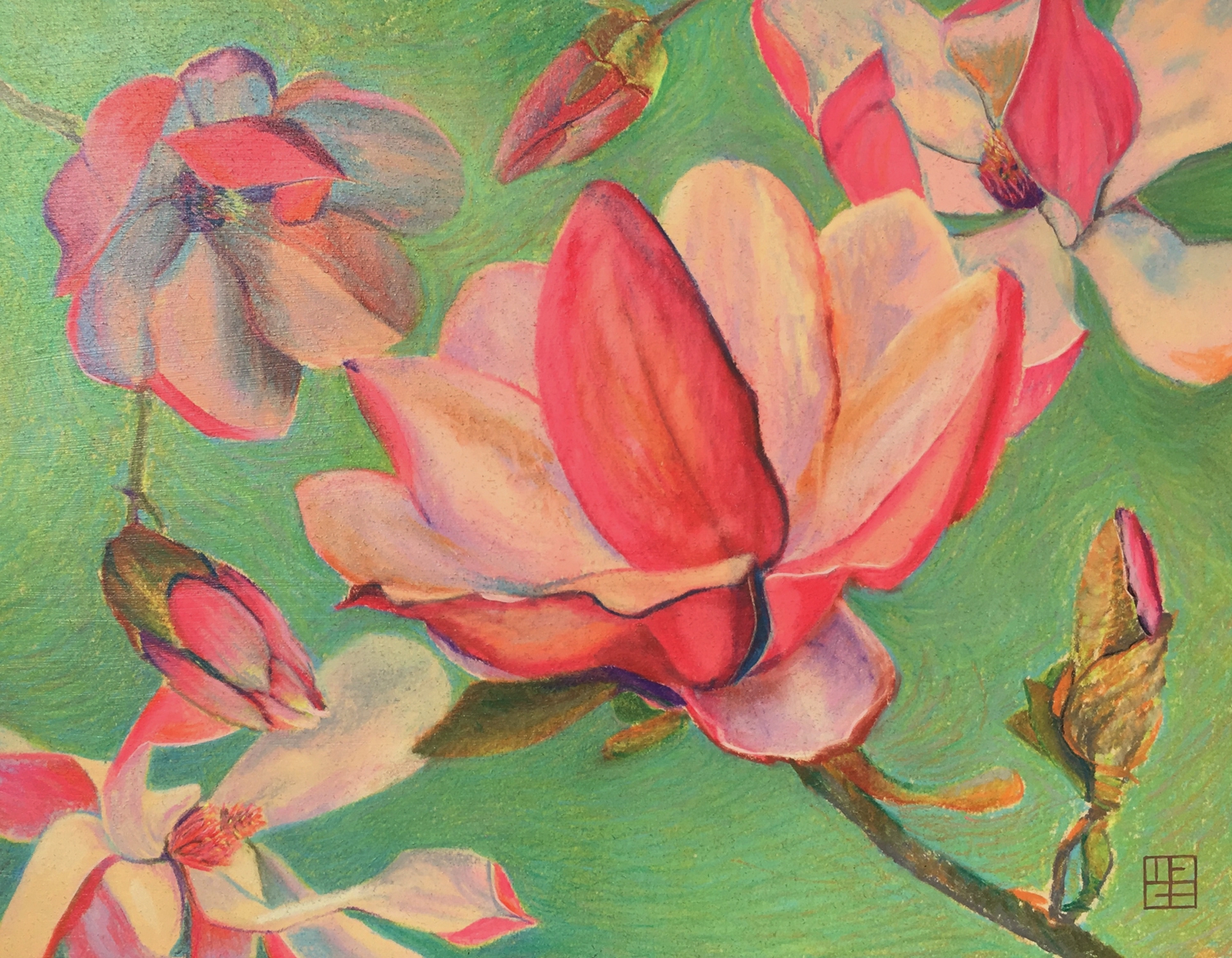 Click here to view Japanese Magnolia Blossoms by M.F.G. BURT